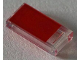 Part No: 3069pb0908  Name: Tile 1 x 2 with Red Rectangle Pattern