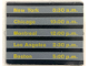 Part No: 3855pb033  Name: Glass for Window 1 x 4 x 3 with Train Schedule US Cities Pattern on Both Sides (Stickers) - Sets 4554 / 4558