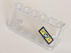 Part No: 4176pb34  Name: Windscreen 2 x 6 x 2 with Robot Head and Hearts on Yellow Background Pattern (Sticker) - Set 41333