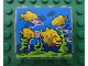 Part No: 4215pb068  Name: Panel 1 x 4 x 3 with Fish in Aquarium Pattern (Sticker) - Set 8160
