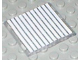 Part No: 4448p02  Name: Glass for Window 4 x 4 x 3 Roof with 11 White Stripes Pattern (Sticker) - Sets 6380 / 6398