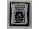 Part No: 51266pb006  Name: Glass for Window 1 x 3 x 3 Flat Front with 'HAVE YOU SEEN THIS WIZARD?' and Sirius Black Minifigure on Wanted Poster Pattern on Both Sides (Stickers) - Set 76388
