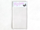 Part No: 57895pb024L  Name: Glass for Window 1 x 4 x 6 with Silver Butterfly, Bright Pink Flower and Leaves on White Background Pattern Model Left Side (Sticker) - Set 3187