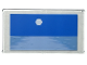 Part No: 57895pb129  Name: Glass for Window 1 x 4 x 6 with Blue Sky, White Moon, Bright Light Blue and Medium Blue Ocean / Sea Water Pattern