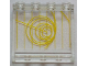 Part No: 60581pb100  Name: Panel 1 x 4 x 3 with Side Supports - Hollow Studs with Yellow Radar Circles and Lines Pattern (Sticker) - Set 7879