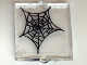 Part No: 60601pb003  Name: Glass for Window 1 x 2 x 2 Flat Front with Spider Web Center Pattern (Sticker) - Set 10228