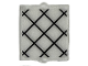 Part No: 60601pb056  Name: Glass for Window 1 x 2 x 2 Flat Front with Black Lattice Pattern (Sticker) - Set 76451