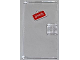 Part No: 60616pb004  Name: Door 1 x 4 x 6 with Stud Handle with White 'OPEN' on Red Sign Pattern (Sticker) - Set 3061
