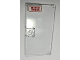 Part No: 60616pb058  Name: Door 1 x 4 x 6 with Stud Handle with Red 'DO NOT TAP ON GLASS' on White Background Pattern (Sticker) - Set 70912
