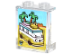 Part No: 87552pb116  Name: Panel 1 x 2 x 2 with Side Supports - Hollow Studs with Camper Van and Palm Trees Pattern (Sticker) - Set 31147
