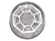 Part No: 98138pb024  Name: Tile, Round 1 x 1 with Silver Octagonal Jewel Pattern (LotR Arkenstone)