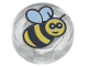 Part No: 98138pb186  Name: Tile, Round 1 x 1 with Black and Yellow Bee Pattern