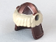 Part No: 17353pb001  Name: Minifigure, Headgear Helmet Barbarian with Tan Fur and Copper Markings Pattern