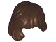 Part No: 36037  Name: Minifigure, Hair Female Mid-Length Combed Behind Ear