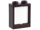 Part No: 60592c04  Name: Window 1 x 2 x 2 Flat Front with White Glass (60592 / 60601)