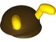 Part No: 78893pb01  Name: Large Figure Headgear, Super Mario Cap with Molded Flexible Rubber Yellow Antennae Pattern (Bee Mario)