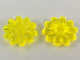 Part No: 46281  Name: Clikits, Icon Flower 10 Petals 2 x 2 Large with Pin, Polished (Transparent Colors Only)