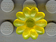 Part No: clikits004u  Name: Clikits, Icon Flower 10 Petals 2 x 2 Small with Pin (Undetermined Type)