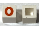 Part No: Mx1011Apb40  Name: Modulex, Tile 1 x 1 (no internal lining) with Red Number 0 Pattern