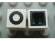 Part No: Mx1011Bpb15  Name: Modulex, Tile 1 x 1 with Black 'O' Pattern (with black lining on sides only)