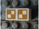 Part No: Mx1021Apb66  Name: Modulex, Tile 1 x 2 with Yellow Squares Pattern