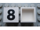 Part No: Mx1022Apb101  Name: Modulex, Tile 2 x 2 (no Internal Supports) with Black Number 8 Pattern