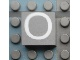 Part No: Mx1022Apb015  Name: Modulex, Tile 2 x 2 (no Internal Supports) with White Capital Letter O Pattern