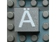 Part No: Mx1022Apb027  Name: Modulex, Tile 2 x 2 (no Internal Supports) with White Capital Letter A with Diaeresis (Ä) Pattern