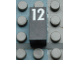 Part No: Mx1021Apb56  Name: Modulex, Tile 1 x 2 with White Calendar Day Number '12' Pattern