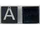 Part No: Mx1022Apb241  Name: Modulex, Tile 2 x 2 (no Internal Supports) with White Capital Letter A with Ring (Å) Pattern