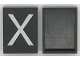 Part No: Mx1043pb21  Name: Modulex, Tile 3 x 4 with White 'X' Pattern