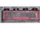 Part No: 3066pb004  Name: Brick 1 x 4 without Bottom Tubes with Dark Red Panel Pattern (Sticker) - Set 7964