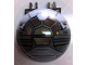 Part No: 50747pb07  Name: Windscreen 6 x 6 x 3 Canopy Half Sphere with Dual 2 Fingers with SW Sith Fighter Pattern
