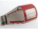 Part No: 92279pb013  Name: Windscreen 6 x 4 x 2 Round with Bar Handle with Red Roof and Stripes Pattern