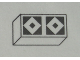 Part No: Mx1021Apb76  Name: Modulex, Tile 1 x 2 with Black Diamonds Outline Double Pattern