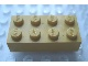 Part No: Mx1142L  Name: Modulex, Brick 2 x 4 (Lego on studs)