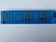 Part No: 2431pb0792L  Name: Tile 1 x 4 with Black Horizontal Lines and Wide Medium Blue Wedge Pattern Model Left Side (Sticker) - Set 40519
