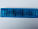 Part No: 2431pb0793R  Name: Tile 1 x 4 with Black Horizontal Lines and Narrow Medium Blue Wedge Pattern Model Right Side (Sticker) - Set 40519