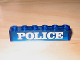 Part No: 3067pb01  Name: Brick 1 x 6 without Bottom Tubes with White 'POLICE' Serif Pattern