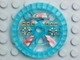 Part No: 32303pb01  Name: Technic, Disk 5 x 5 - RoboRider Talisman Wheel, Blazooka Mold with Robot Pattern