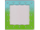 Part No: 45495pb02  Name: Clikits Frame, Square with 16 Holes with Color Graduating to Trans-Light Bright Green Pattern