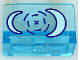 Part No: 4865pb103  Name: Panel 1 x 2 x 1 with Head-Up Display (HUD) with Metallic Light Blue Eclipso Logo Crescents with Dark Purple Outlines, Target and Crosshairs Pattern (Sticker) - Set 41239