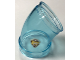 Part No: 49737pb04  Name: Cylinder Tube, Curved 45 degrees with White and Yellow Striped Fish Pattern (Sticker) - Set 41720