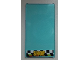 Part No: 57895pb022  Name: Glass for Window 1 x 4 x 6 with 'SHOP' on Checkered Background Pattern (Sticker) - Set 60026