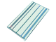 Part No: 57895pb102  Name: Glass for Window 1 x 4 x 6 with Metallic Light Blue Ice Crystals, Lines Pattern (Sticker) - Set 43197