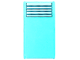 Part No: 57895pb118  Name: Glass for Window 1 x 4 x 6 with White Venetian Blinds Pattern (Sticker) - Set 41394