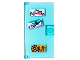 Part No: 60616pb108  Name: Door 1 x 4 x 6 with Stud Handle with Postcards of Hamster, Goat on Snow Top Mountains, Rollercoaster Pattern (Stickers) - Set 41395