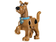 Part No: 21042pb01c01  Name: Dog, Great Dane Scooby-Doo Walking with Medium Azure Collar Pattern