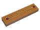 Part No: 2431pb0738  Name: Tile 1 x 4 with Wood Grain and 2 Red Nails Pattern (Sticker) - Set 41378