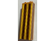 Part No: 2454pb199  Name: Brick 1 x 2 x 5 with Dark Brown and Yellow Stripes Pattern on All Sides (Stickers) - Set 75978